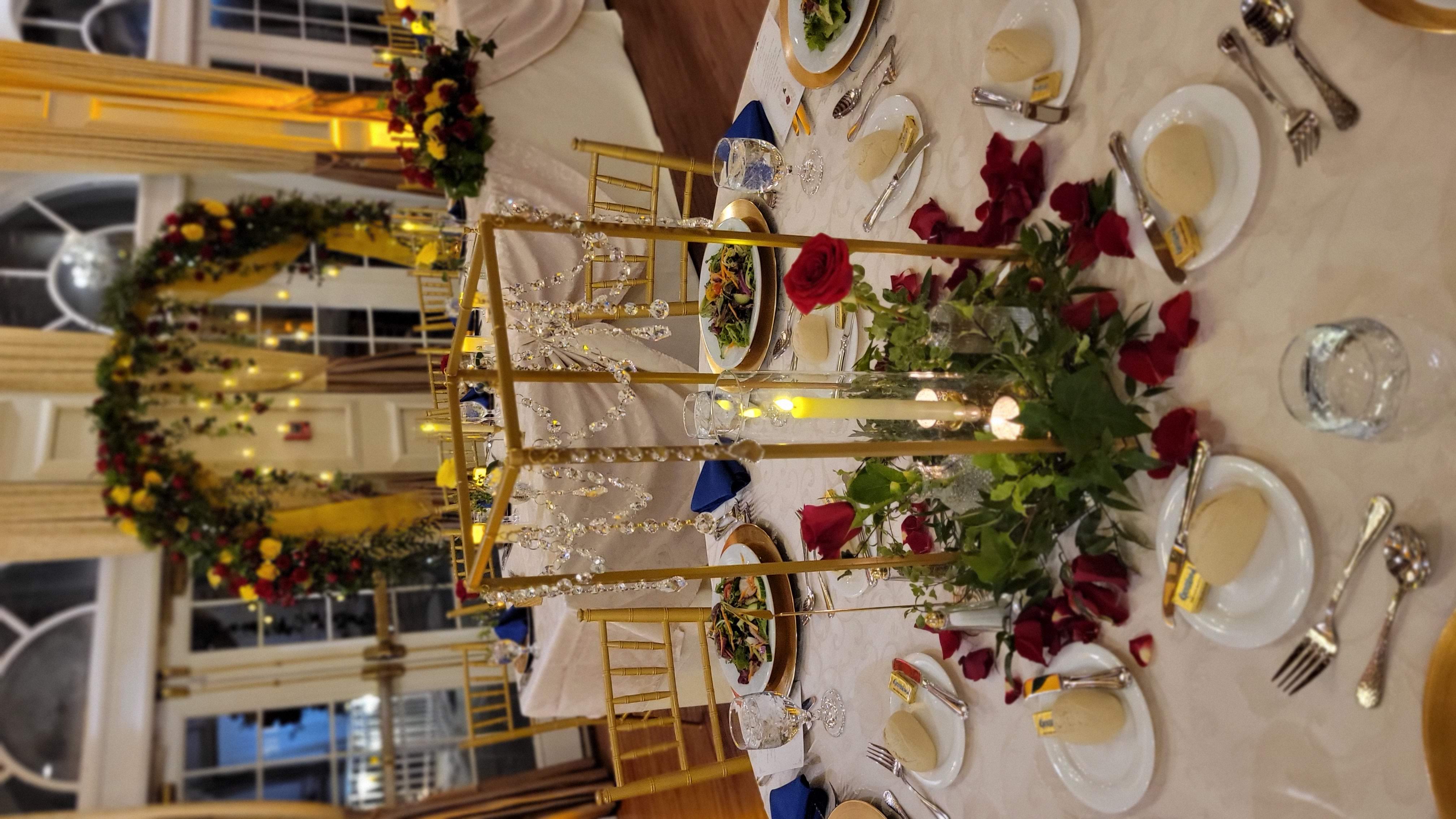 Beauty and The Beast themed Sweet Sixteen at The Hamlet Golf and Country Club, Commack, NY