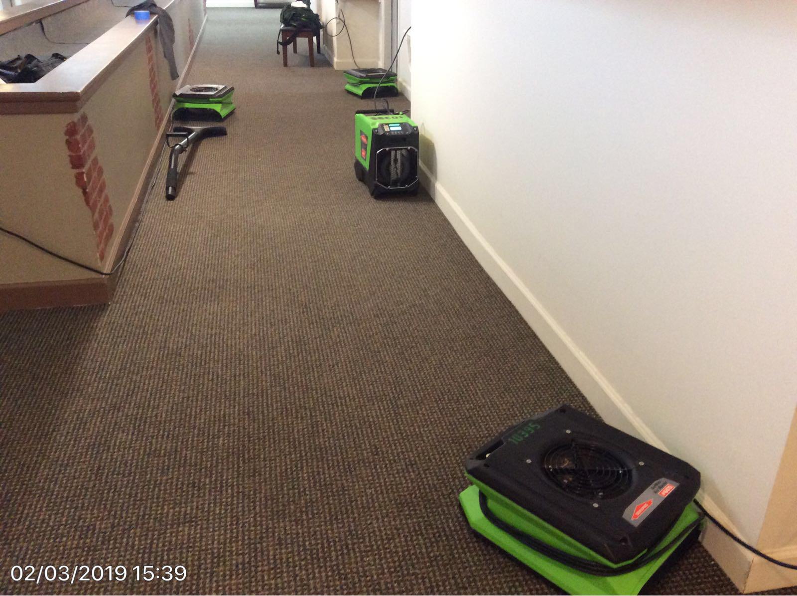 SERVPRO of Leawood/Overland Park can get your office dry after a major water damage.