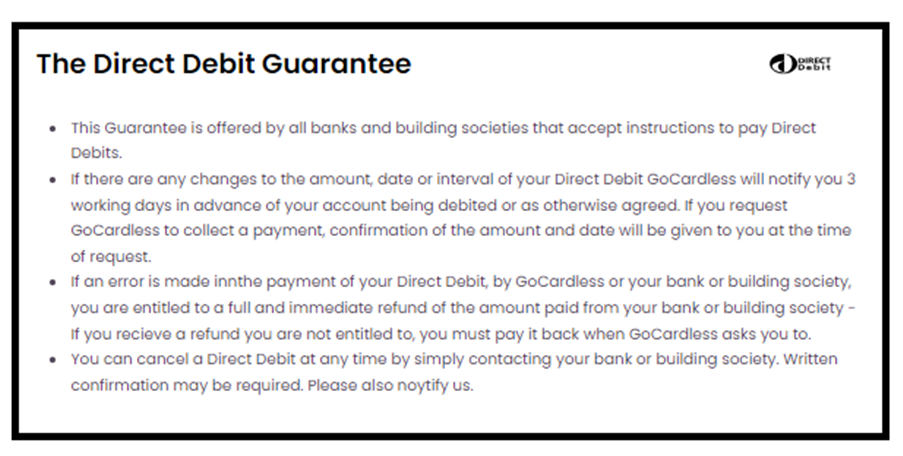 Direct Debit details