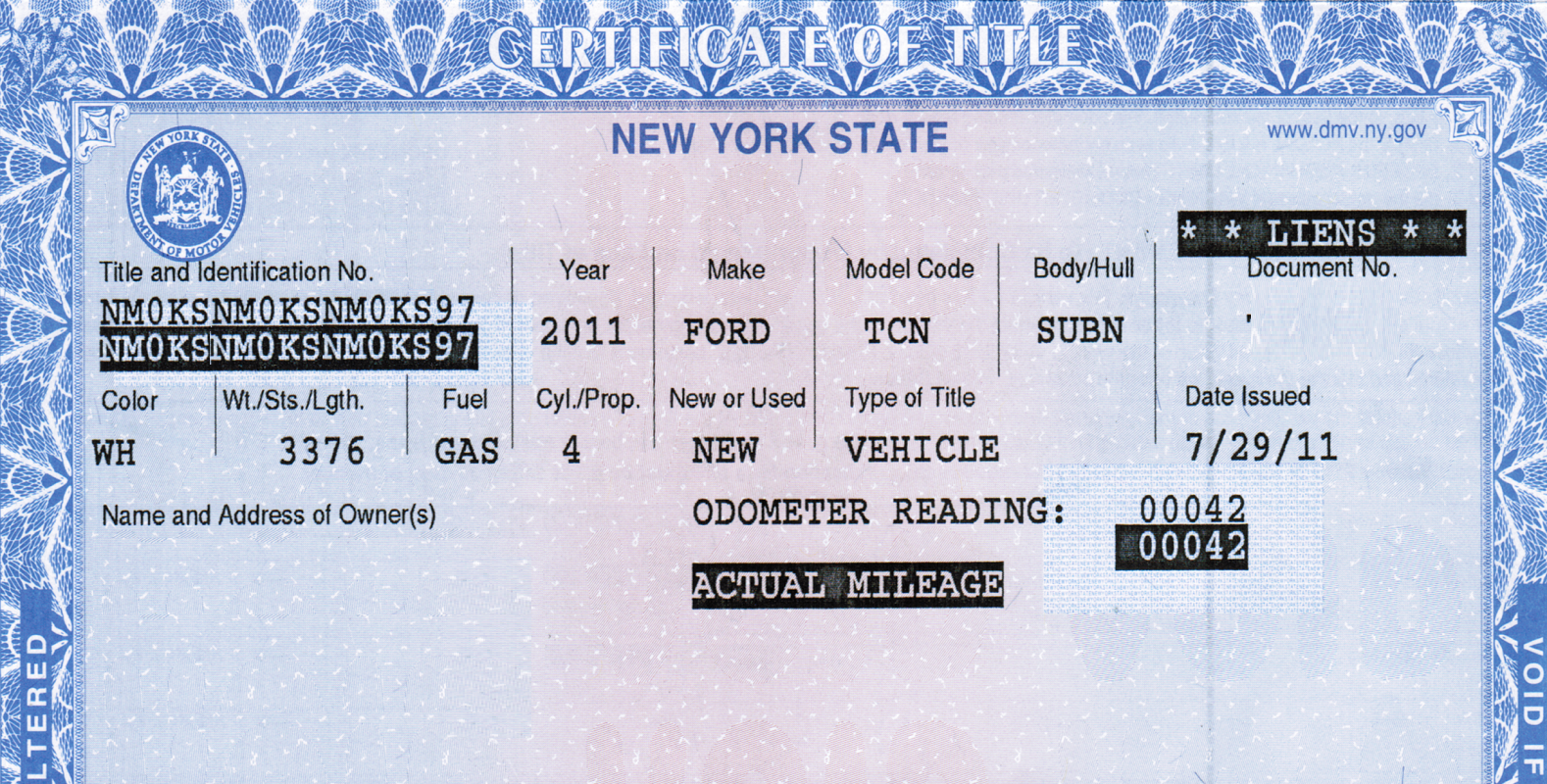 ny dmv title duplicate