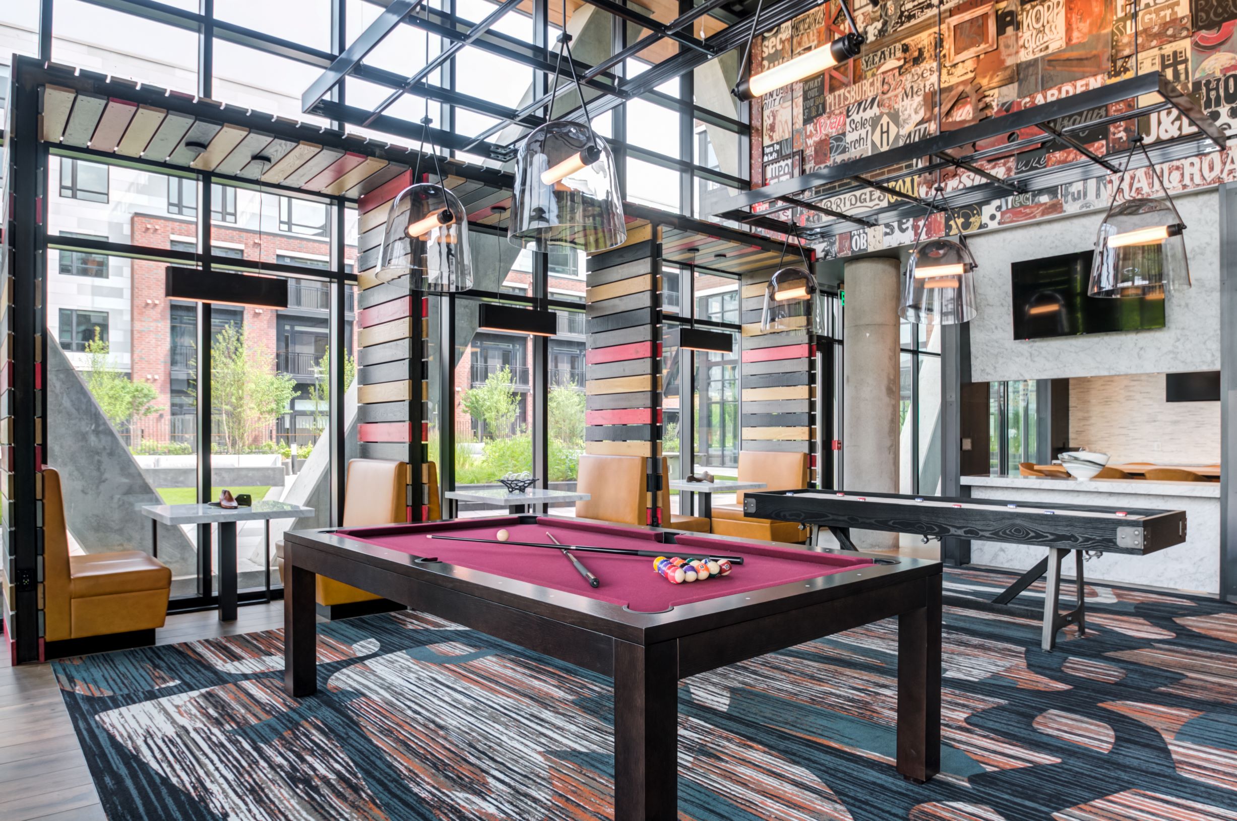 Challenge your neighbor to a game of pool