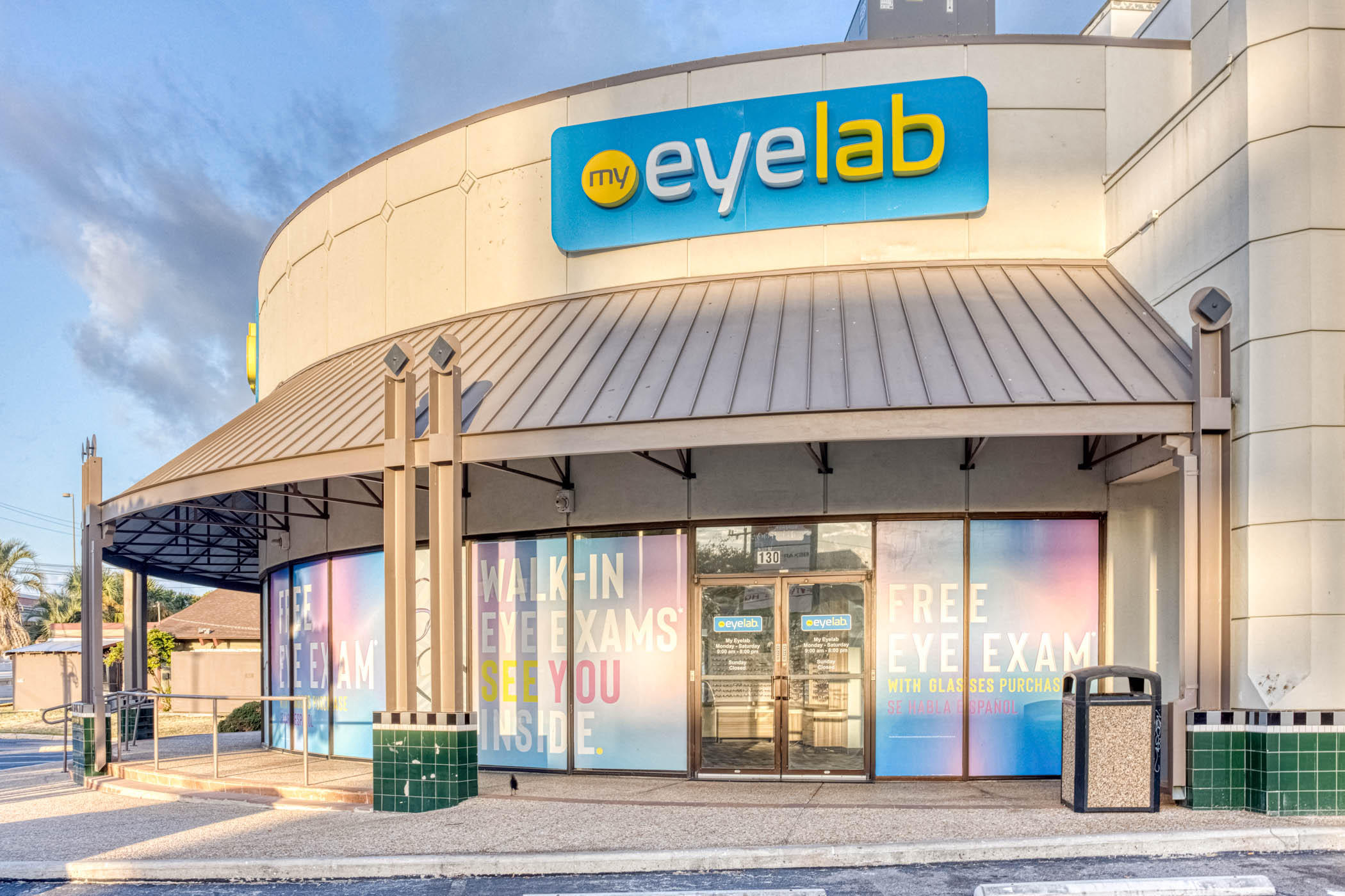 Storefront at My Eyelab optical store in San Antonio, TX 78216