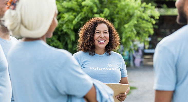 Group of people volunteering together.