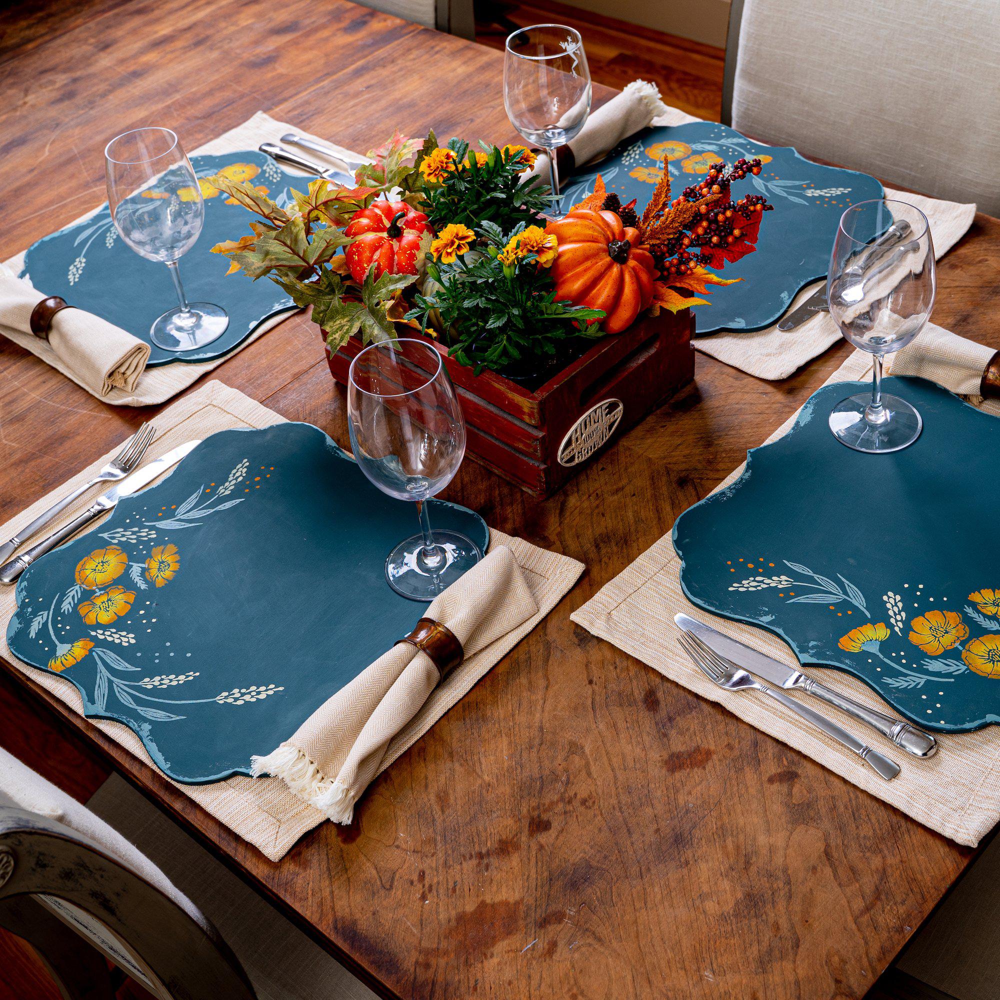 Set of 4 DIY Wooden Placemats