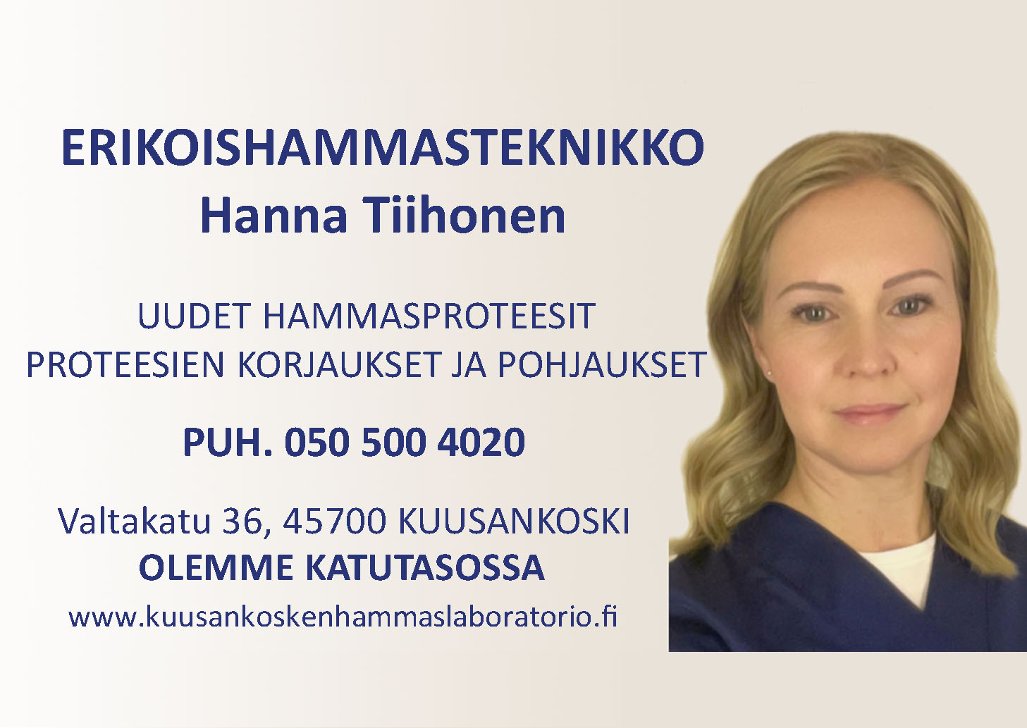 Images Erikoishammasteknikko Hanna Tiihonen