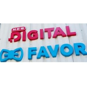 H-E-B Digital & Favor Delivery Eastside Tech Hub Logo