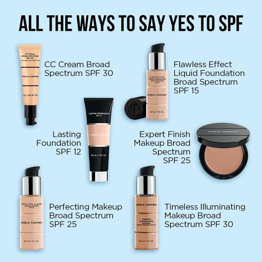 When the sun’s a-shining, it’s time to break out your SPF foundation! Add some onto your daily check Merle Norman Cosmetics, Wigs and Boutique Antioch (224)788-8820