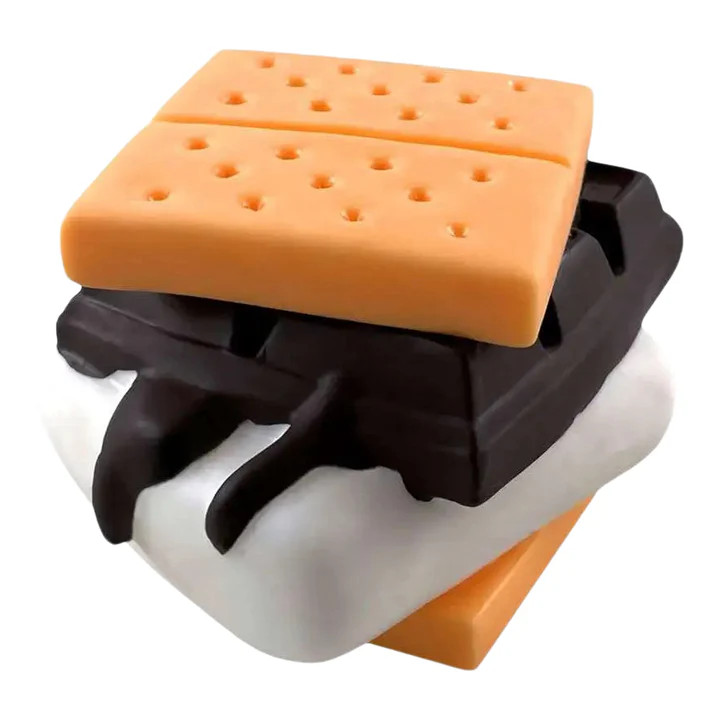 What's going in your Easter basket? How about a yummy scented s'mores squishy? 
(Note: This is not edible, you just squish it and smell it.) Come try all the squishy items in our shop. https://playmatterstoys.com/novelty/squishi-smores-scented/