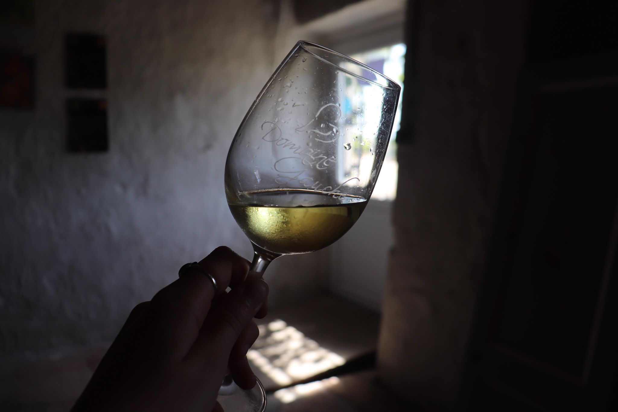 Verre de Sauternes en dégustation
Domaine de la Gauche