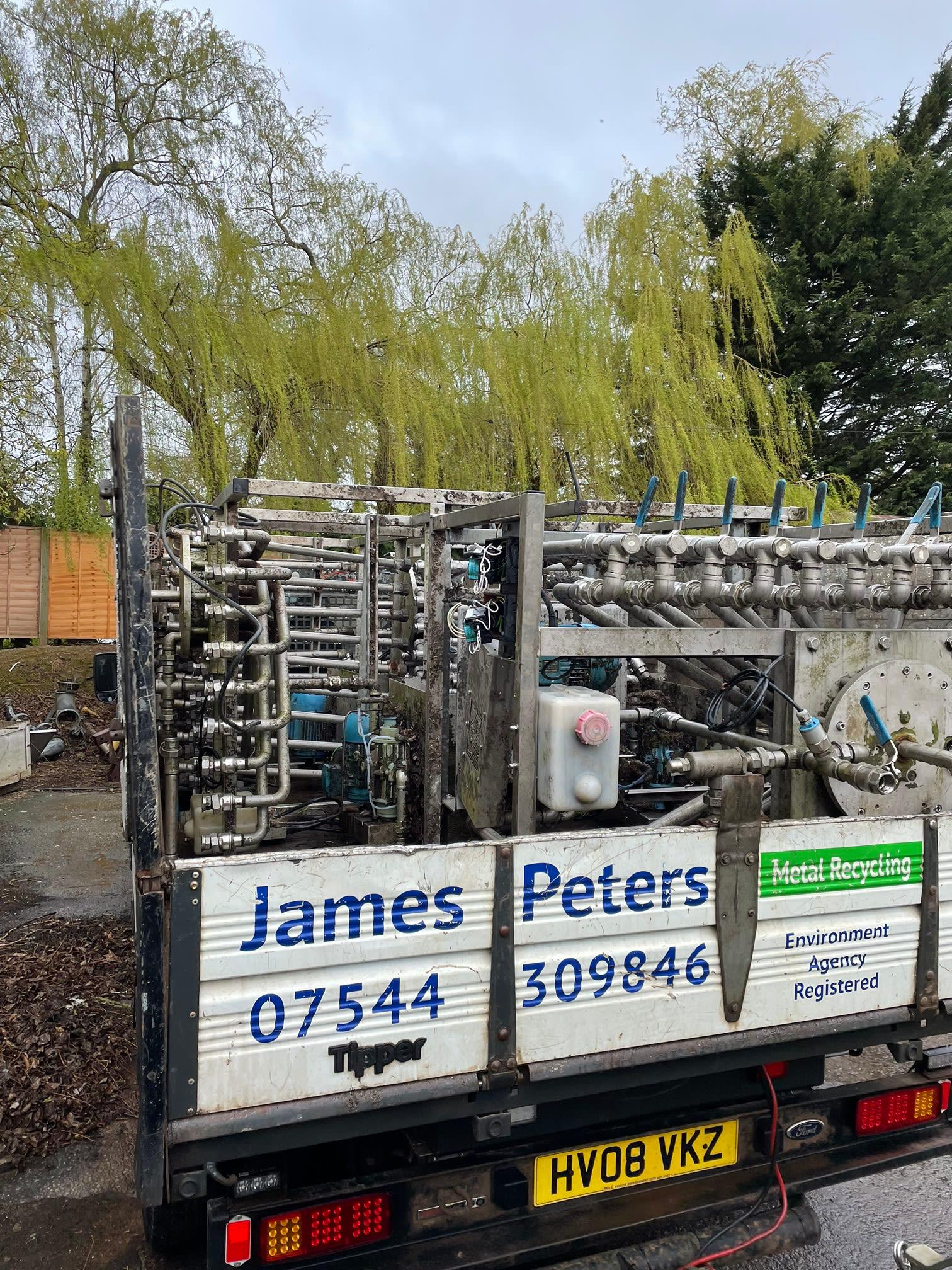 James Peters Metal Recycling Wellington 07544 309846
