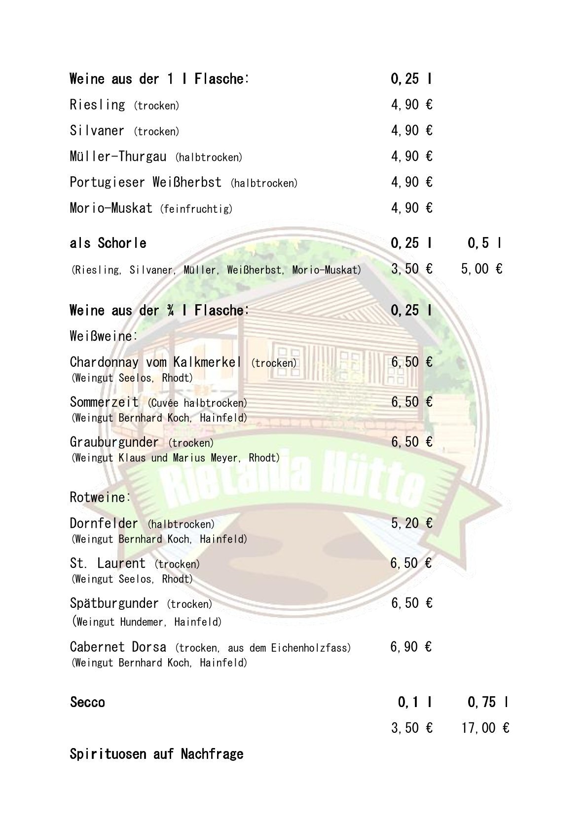 Rietania Hütte, Theresienstraße 210 in Rhodt Unter Rietburg