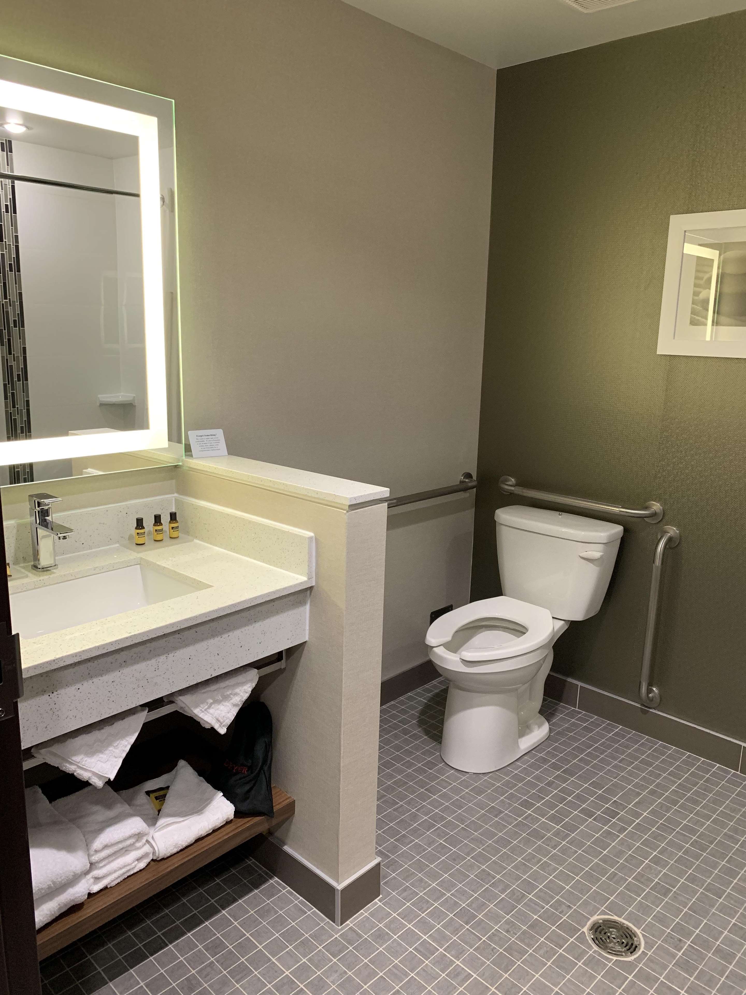 Accessible Room Bathroom with Roll-in Shower Best Western Plus Hinton Inn & Suites Hinton (780)817-7000