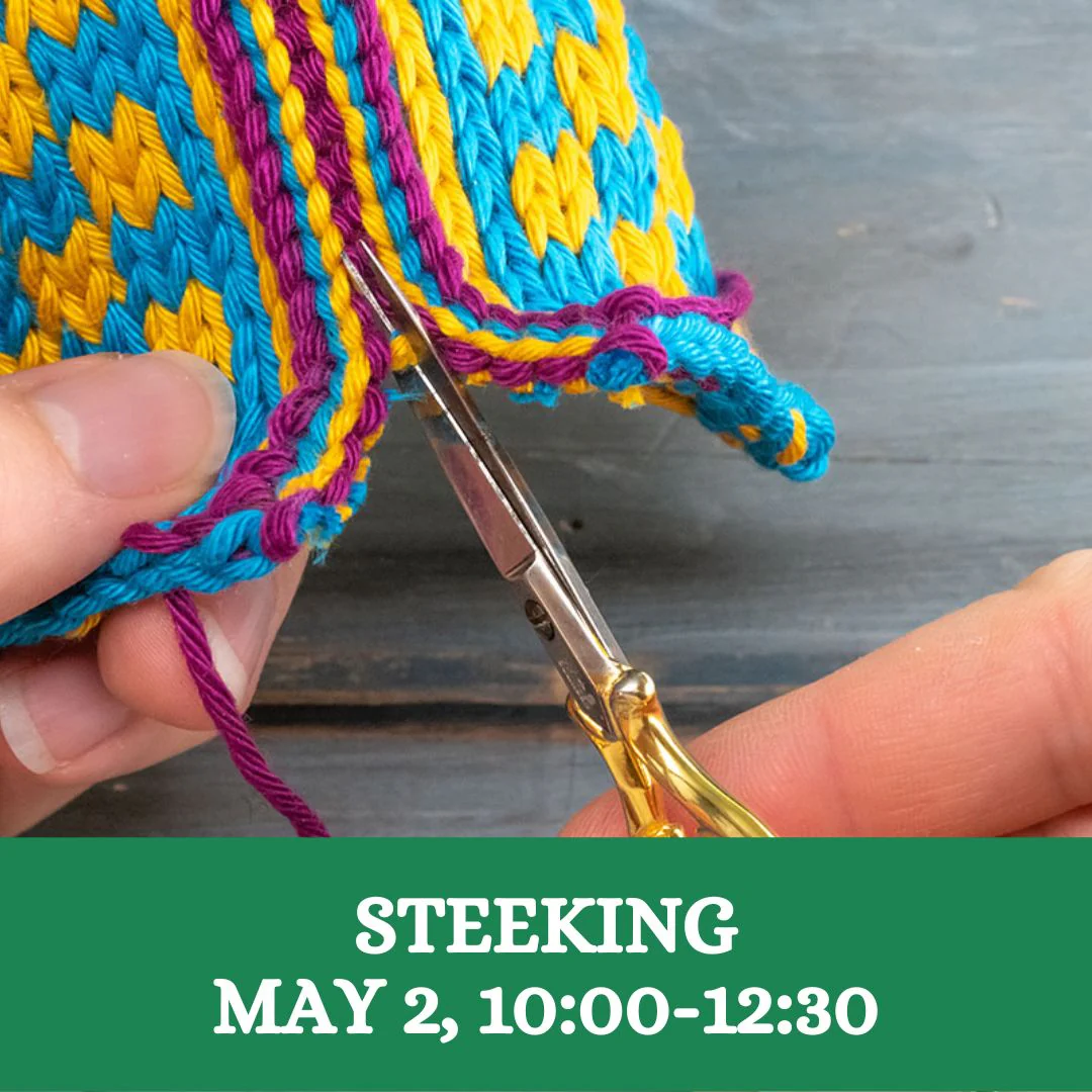 ???? Colorwork Techniques: Steeking Workshop

Hosted by: The Endless Skein

???? Date: May 2, 2026
⏰ Time: 10:00 AM &ndash; 12:30 PM
???? Price: $60

Join us for an engaging workshop on steeking, a unique colorwork technique in knitting! During this class, we&rsquo;ll discuss the fundamentals of steeking and practice the method on a small swatch.

Participants will receive homework instructions upon registration to prepare their swatch before class, ensuring you&rsquo;re ready to dive right into the technique.