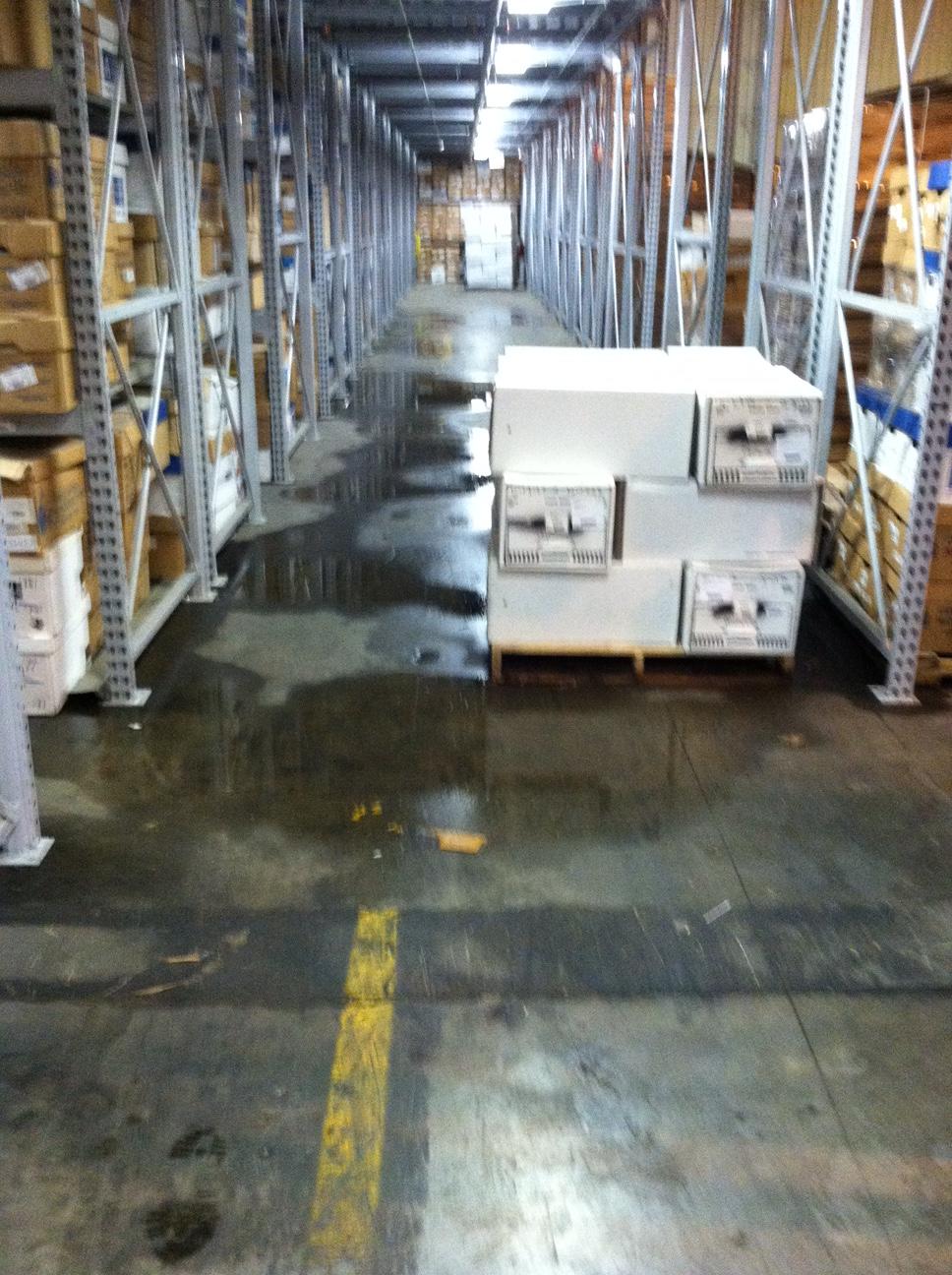 Responding to a commercial water loss.
