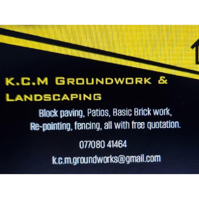 K.C.M Groundworks & Landscaping Logo