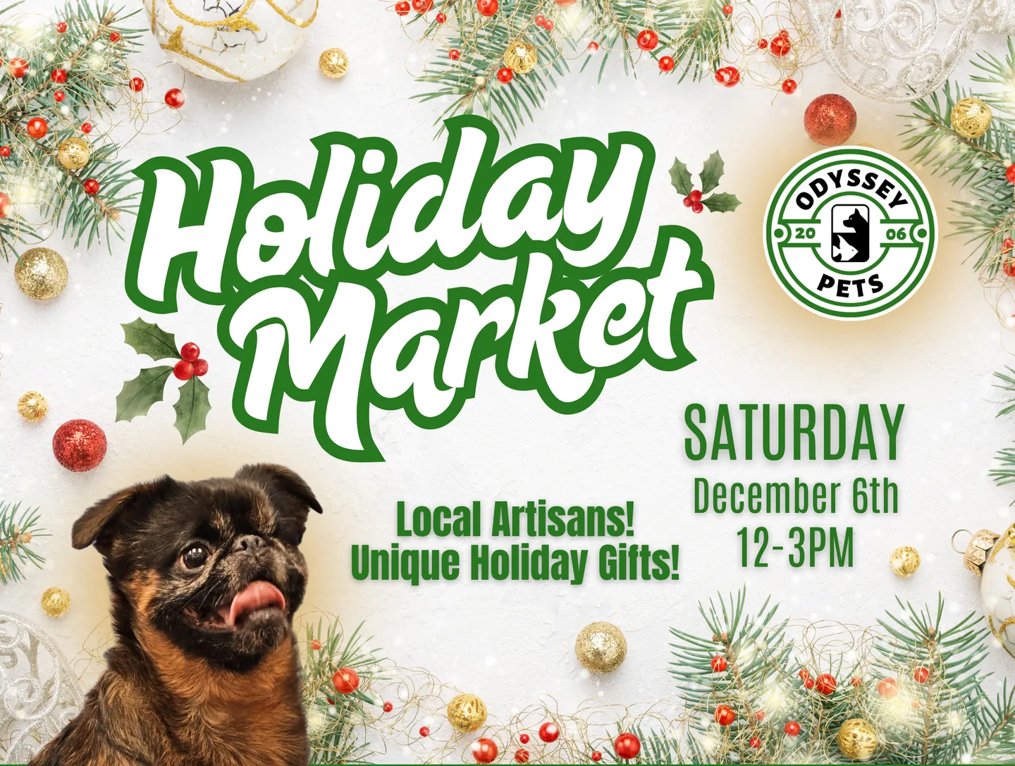 Image of Local Pet Event Holiday Market Nearby
