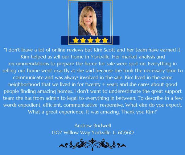 We are honored and grateful for such a glowing review! The Giovanna Group-Keller Williams Infinity Group 105 E Spring St. Yorkville, IL 60560.