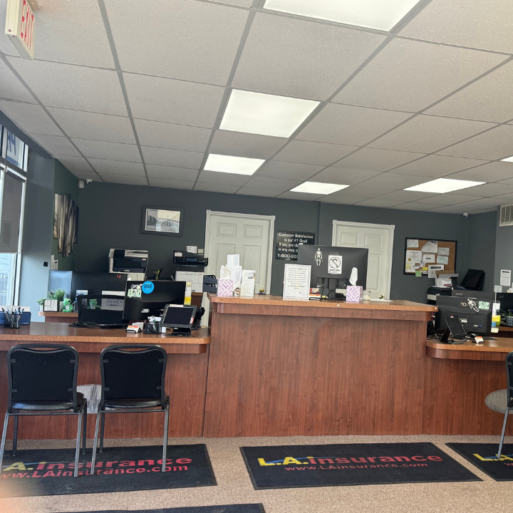 Interior of the L.A. Insurance Agency located at 503 East Cesar Chavez Ave. in MI