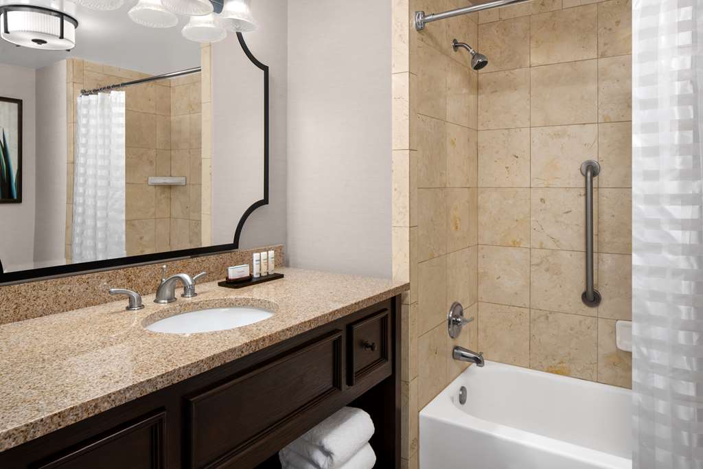 Guest room bath Embassy Suites by Hilton San Antonio Riverwalk Downtown San Antonio (210)226-9000