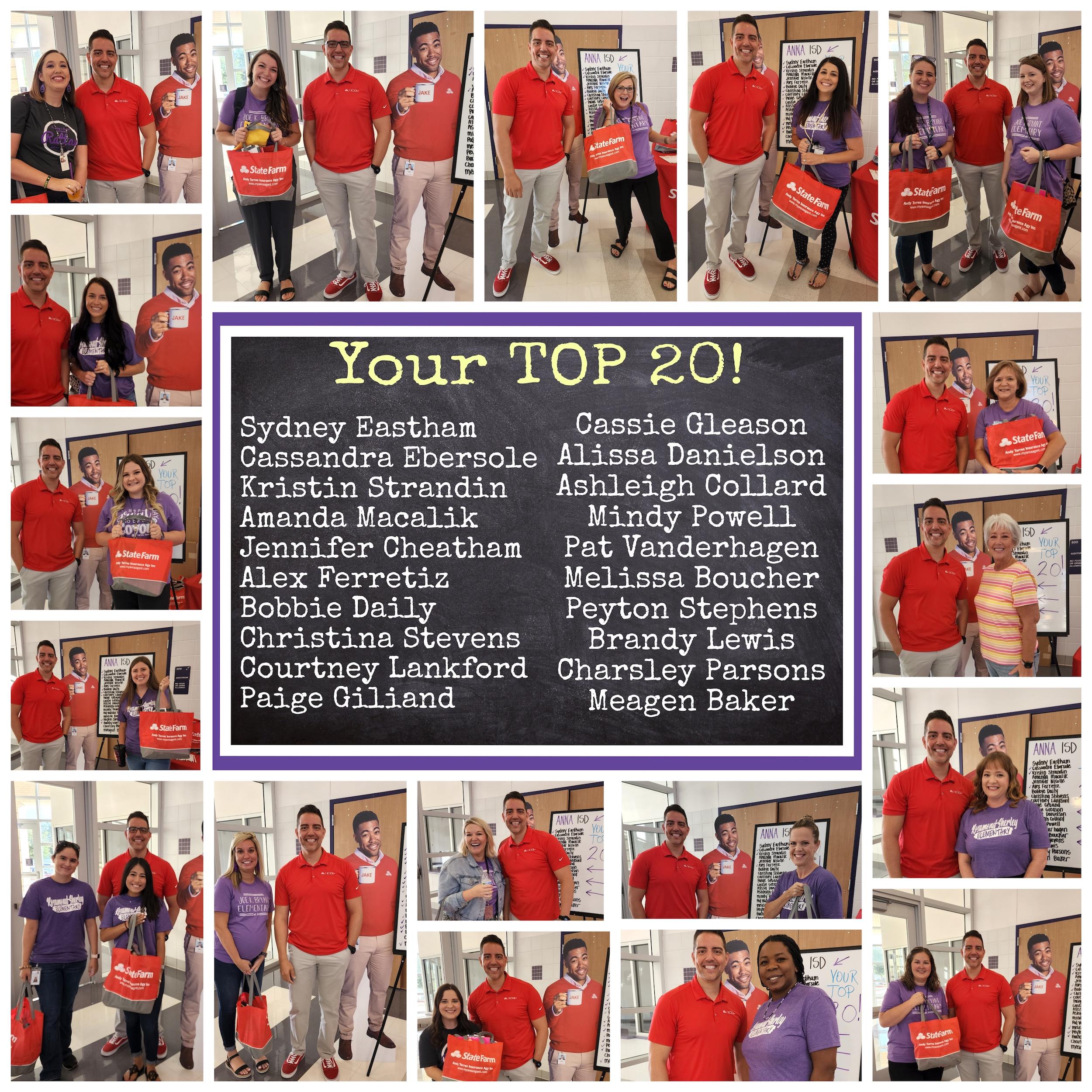 WOW!!! 
165+ Teachers nominated!
Over 400+ votes were collected!
And here are Your TOP 20! 
THANK YOU to all of the teachers out there. You work countless hours and put your hearts and souls into our kids and students. We appreciate all you do. We're honored to do this favorite teacher award each year. Get ready for 2023; it's going to be BIGGER and BETTER than ever! Also, we would like to thank all those who have liked our page and continue to support our agency! We'll continue to work hard for this community and be deserving of that support. Go Coyotes!