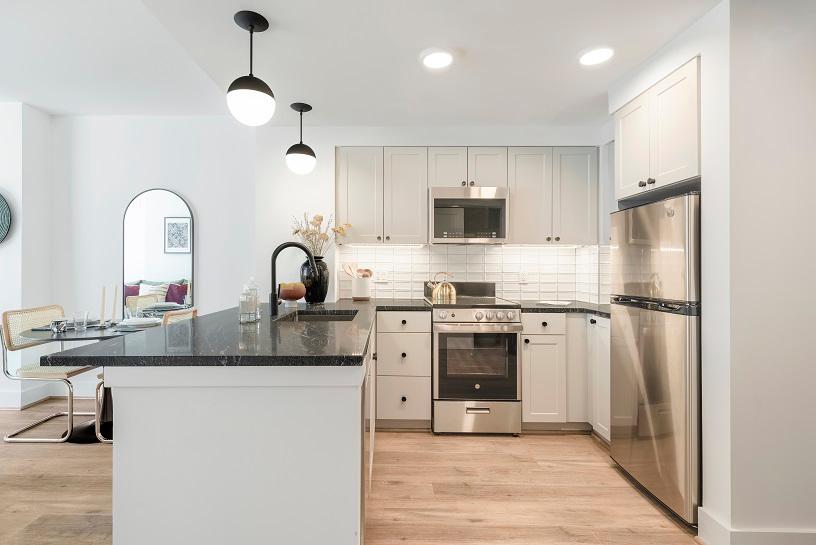 Spacious granite countertops for entertaining