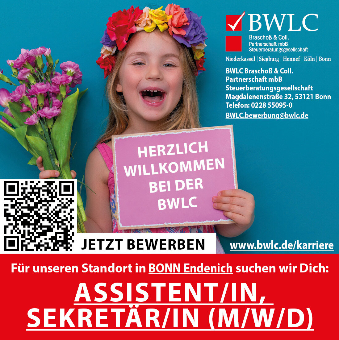 BWLC Braschoß & Coll. Partnerschaft mbB Steuerberatungsgesellschaft, Eschmarer Straße 53 in Niederkassel