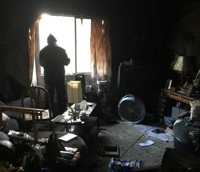 Fire damage in Raleigh apartment
