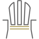 Muskoka chair icon.
