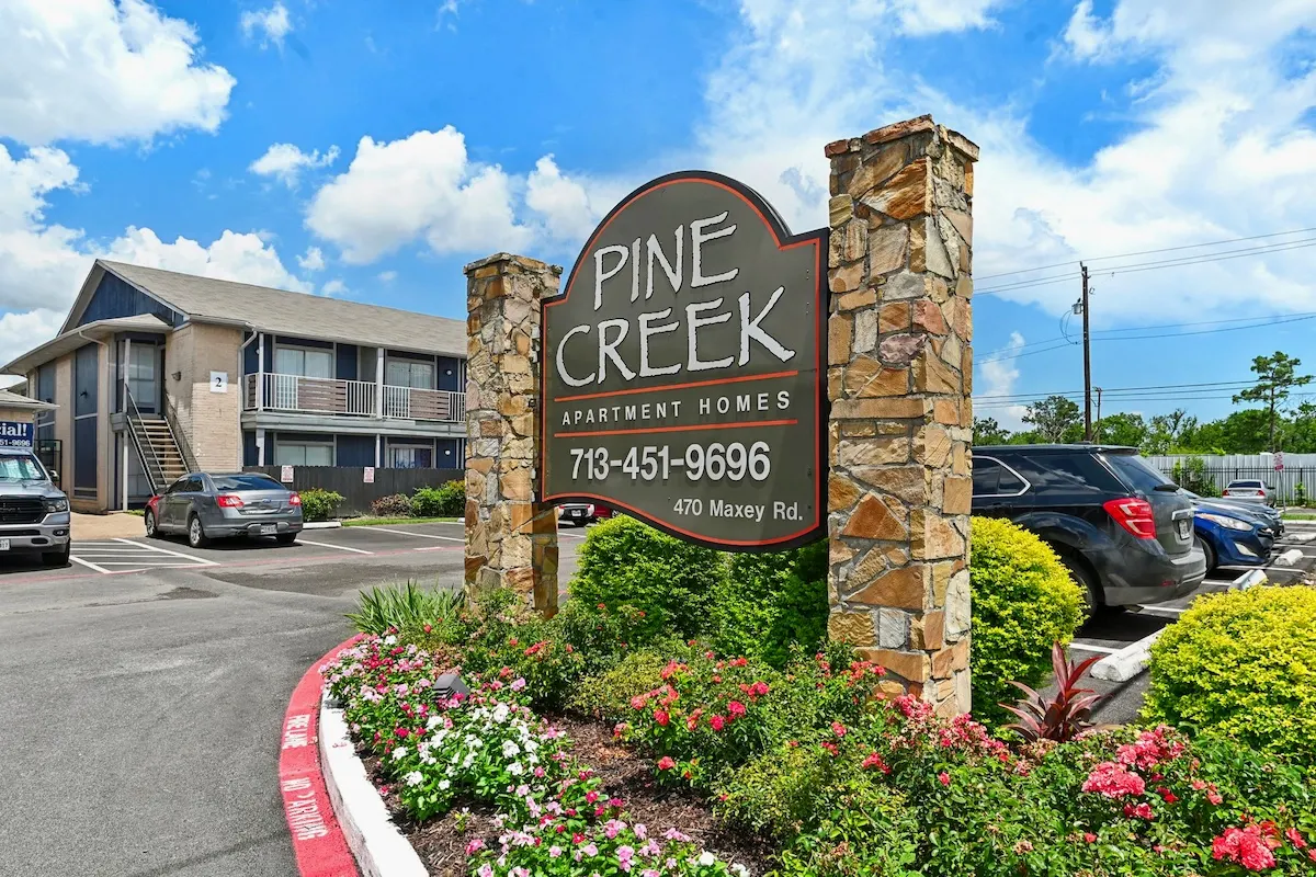 sign for Pine Creek 