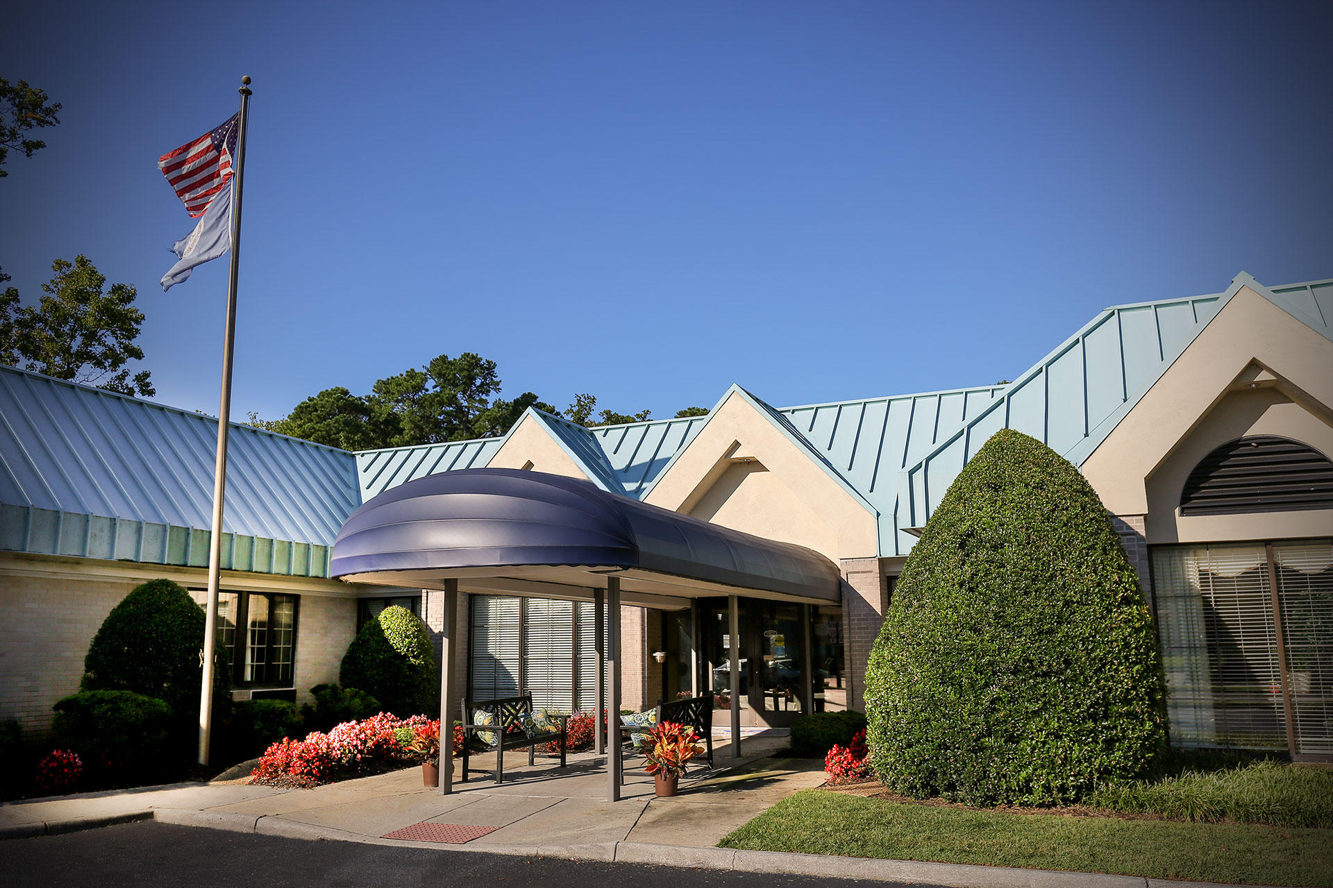 Exterior of The Newport Nursing and Rehabilitation Center in Newport News.