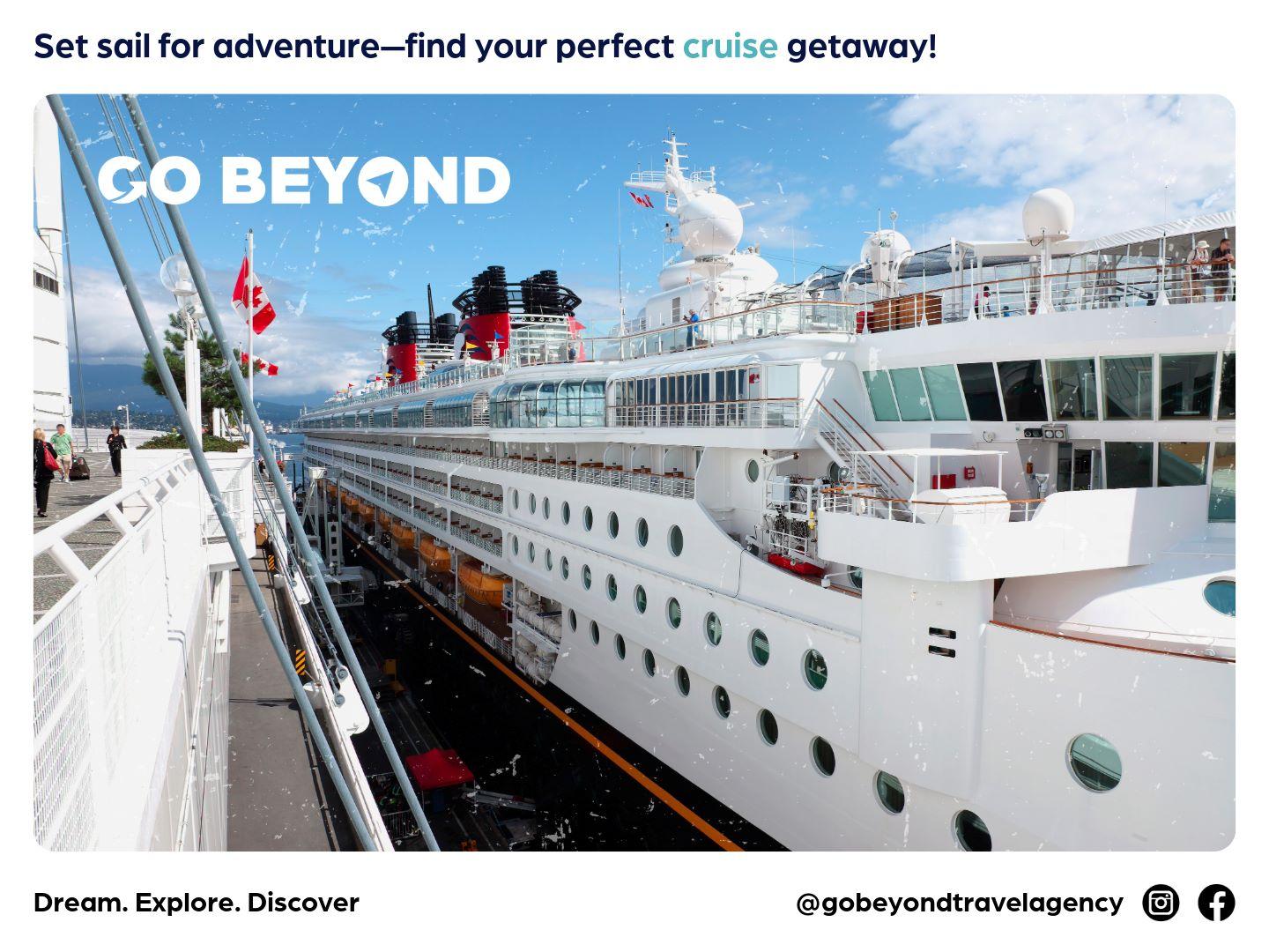Cruise vacation packages available at our Tampa travel agency.