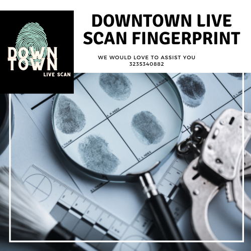 Images Downtown live scan fingerprinting