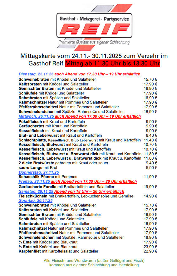 Bilder Gasthof & Fremdenzimmer Reif