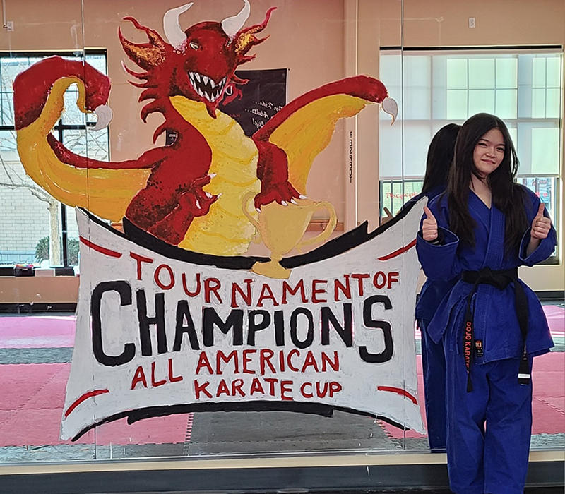Registration for the All-America Karate Cup is open! Stop by for your registration form. Art by Miss. Kim.