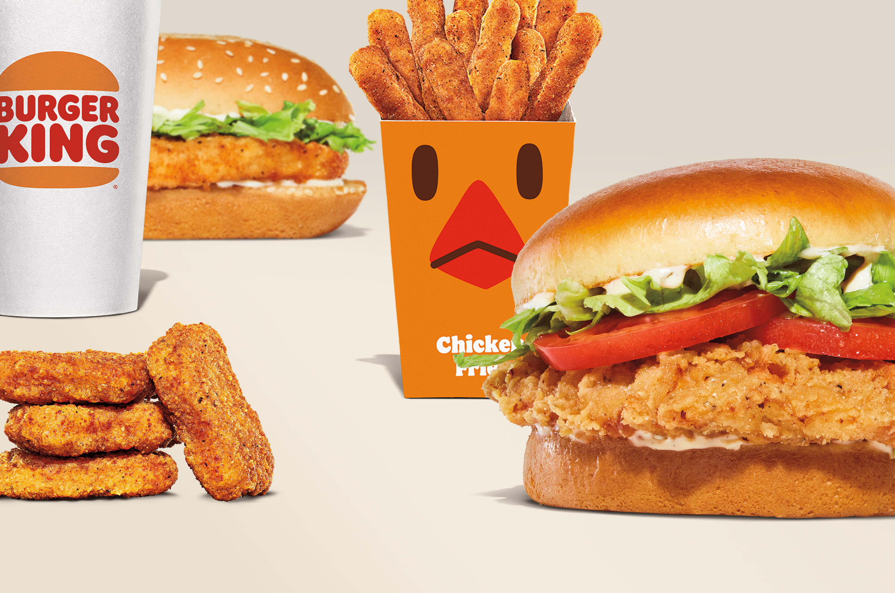 Royal Crispy Sandwich, Chicken Fries, Chicken Nuggets, Original Chicken Sandwich, Drink Burger King Shepherdsville (502)438-6711