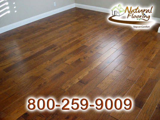 Hickory Sunset Distressed Wood Floor