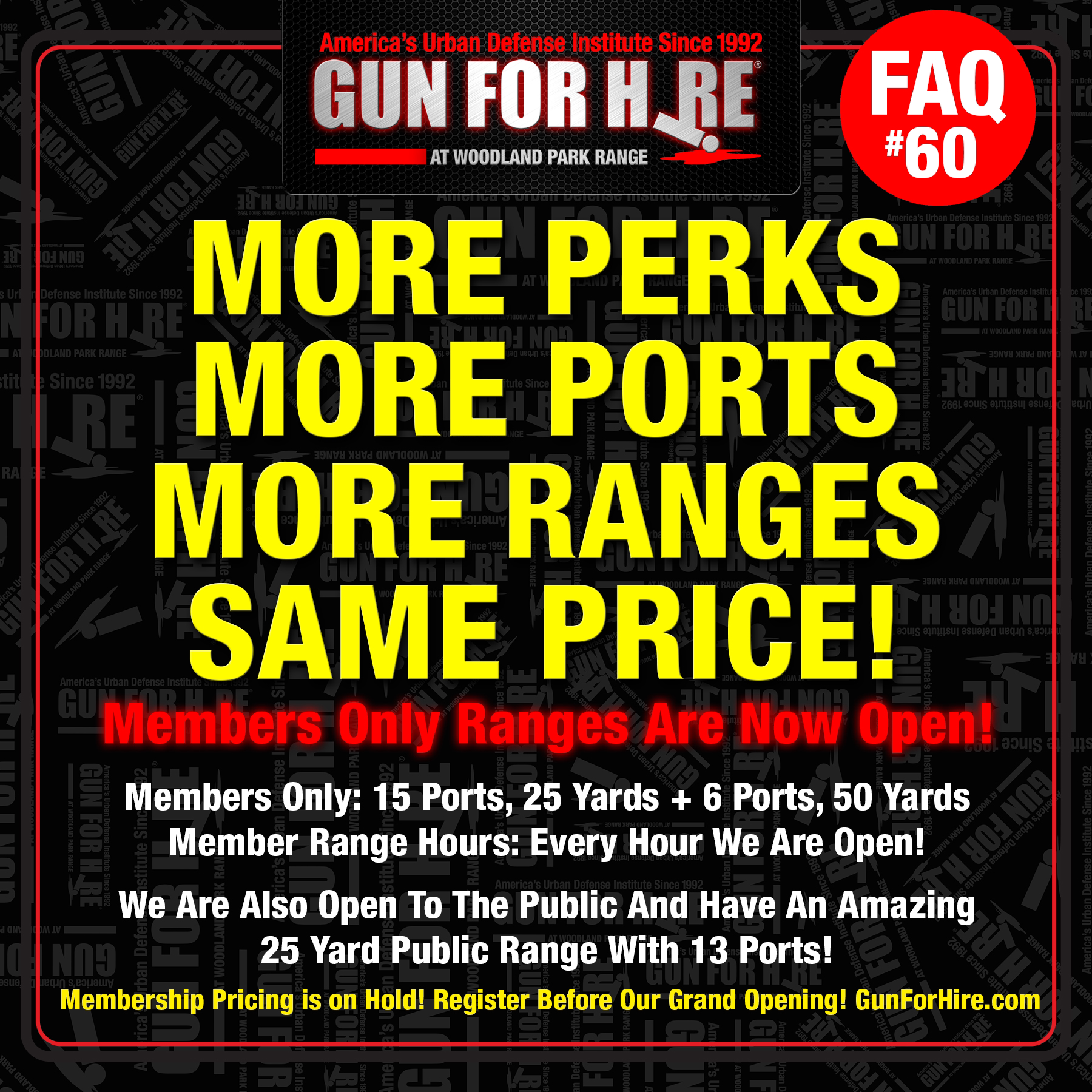 Gun For Hire at The Woodland Park Range