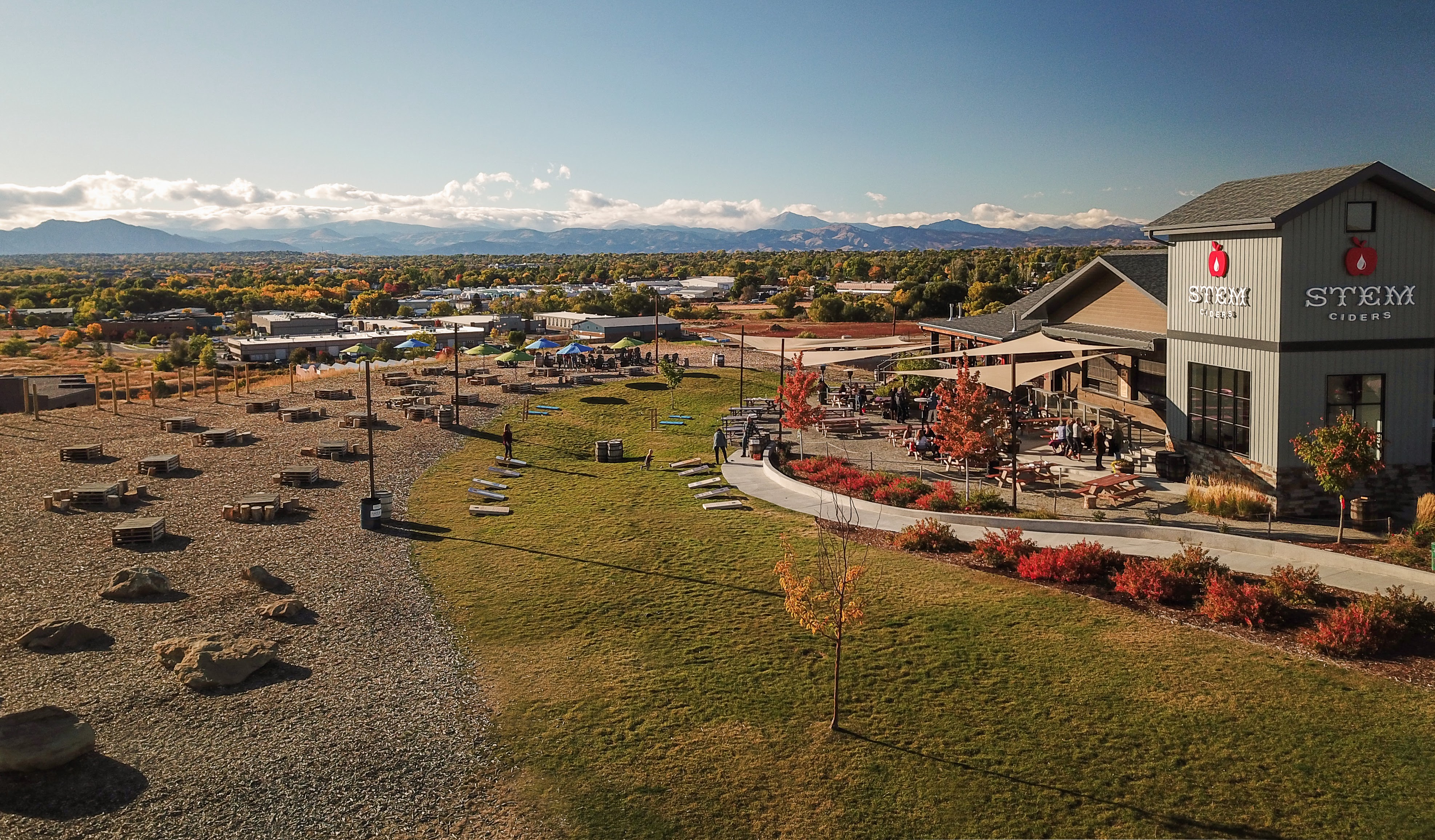 Acreage overlooks the Front Range with expansive outdoor seating, award-winning cider, and one of Colorado's most scenic dining destinations.