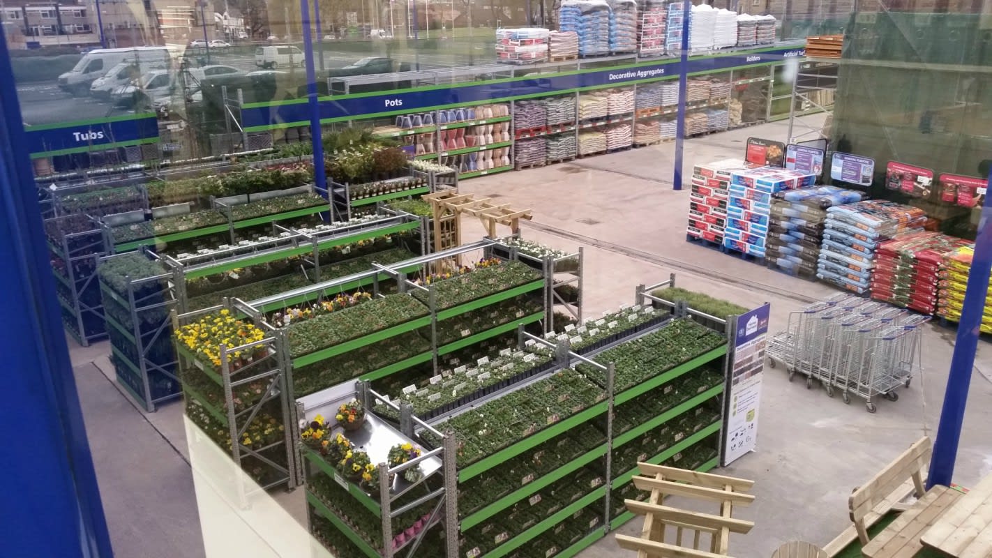 A look at the Garden Centre at B&M's new Swinton store, featuring seasonal ranges as well as all year round gardening products.