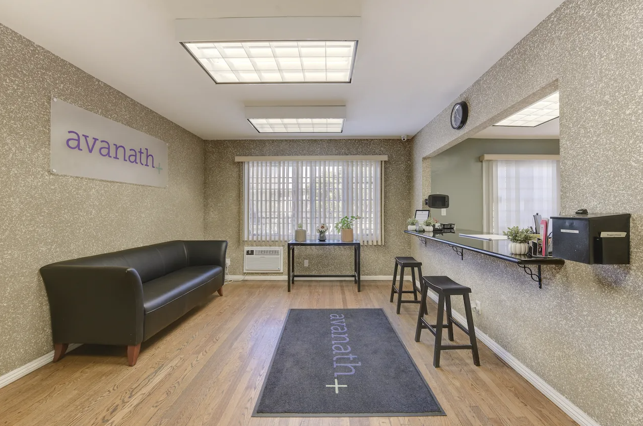 Well-lit office space