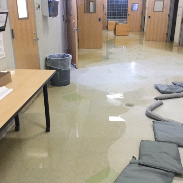 Water damage restoration and cleanup is no problem for our Green Team!