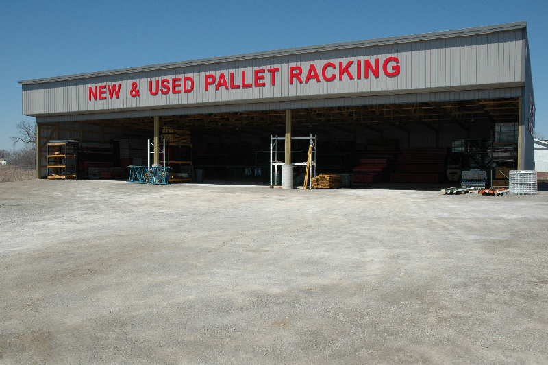 Racking Deals warehouse location with new and used pallet racking inventory.