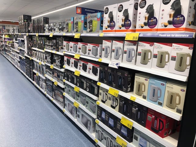 B&M's brand new store in Hitchin stocks a great range of electrical items for the home, including TVs, Bluetooth speakers, toasters, irons and much more.