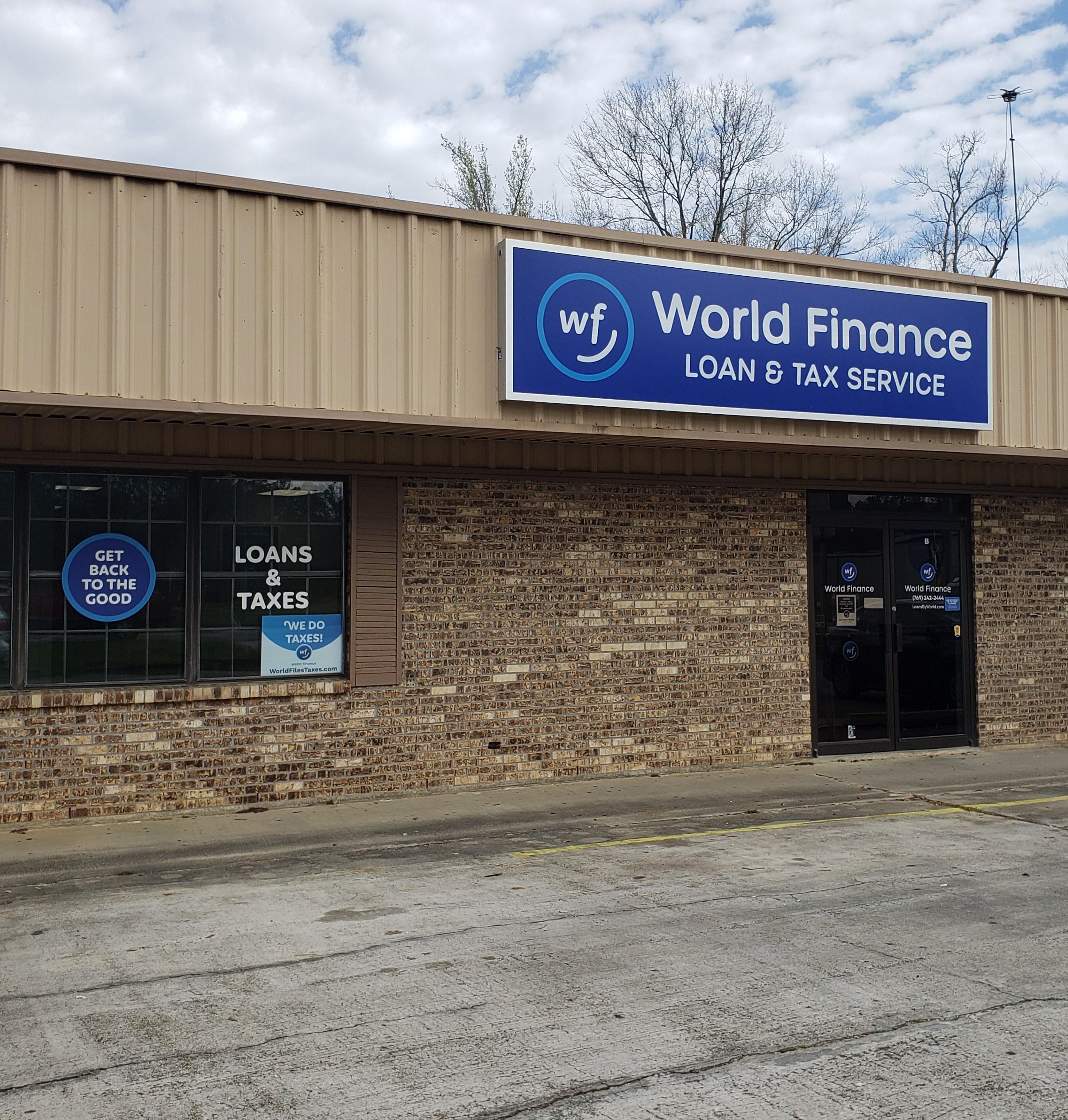 Front of Branch- Angle View World Finance Picayune (769)242-2444