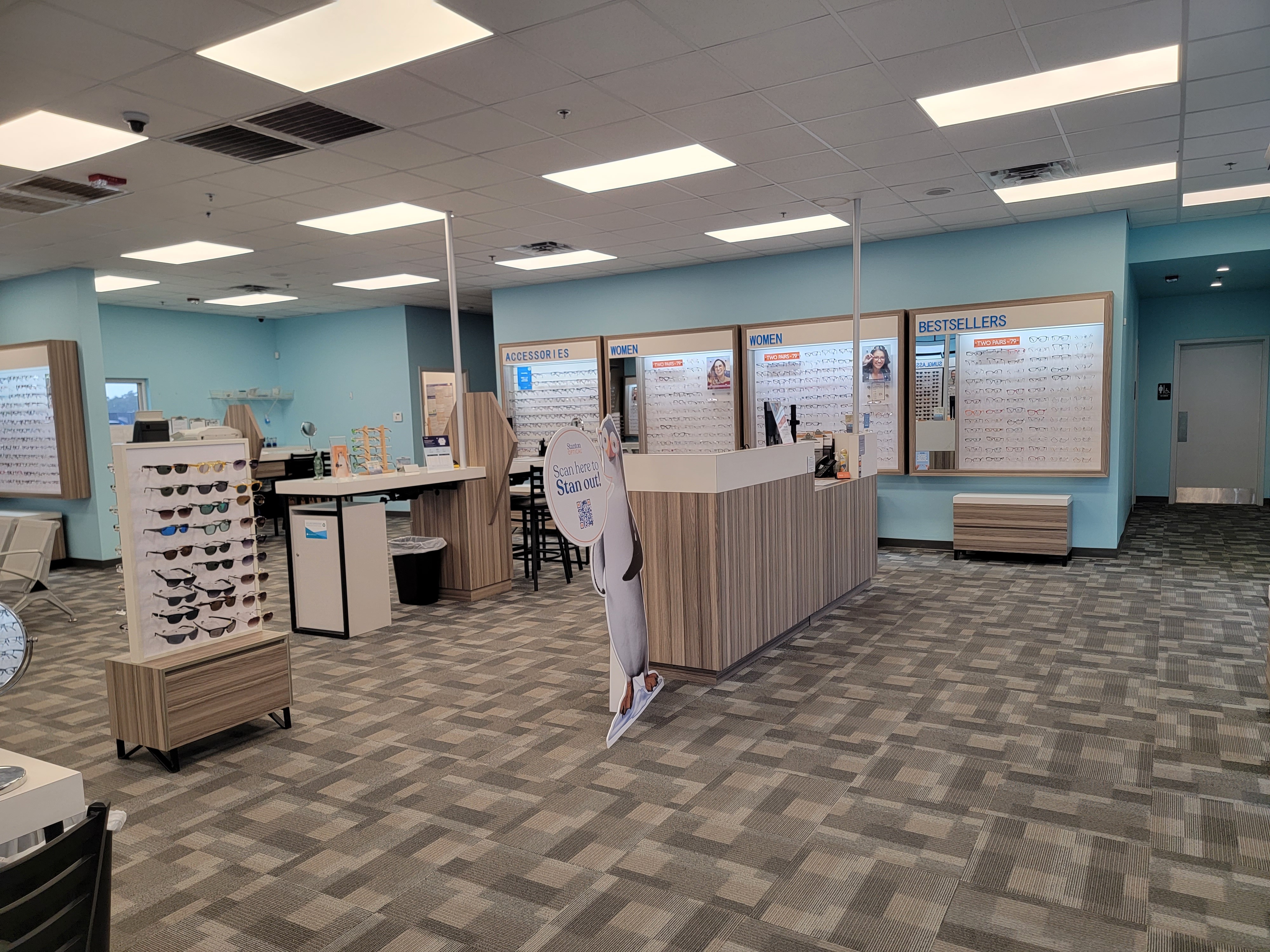 Store Interior at Stanton Optical Store Windcrest TX 78239