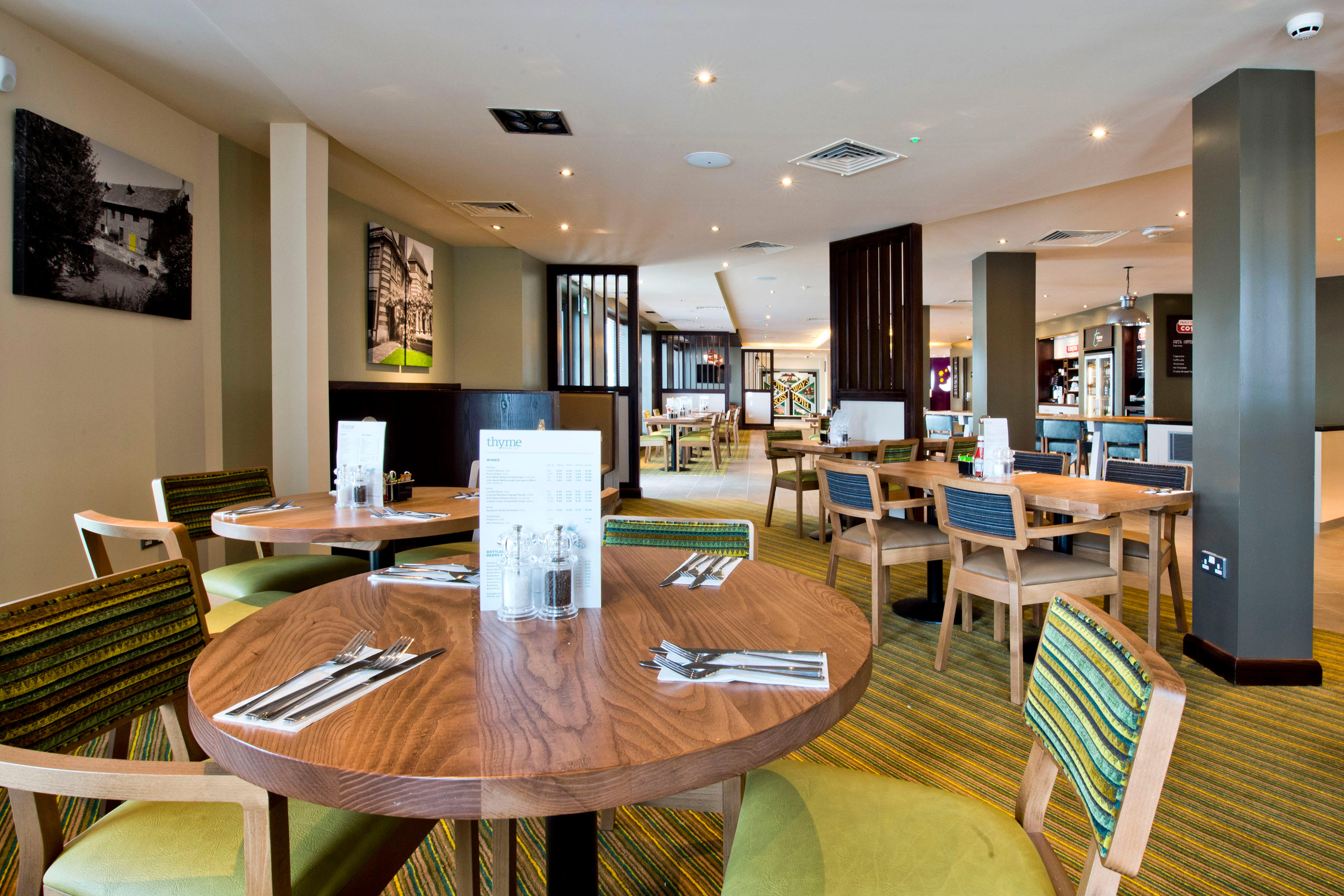 Thyme restaurant Premier Inn London Eltham hotel London 03332 346525