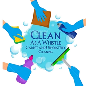 Clean As A Whistle Carpet &amp; Upholstery Cleaning Logo
