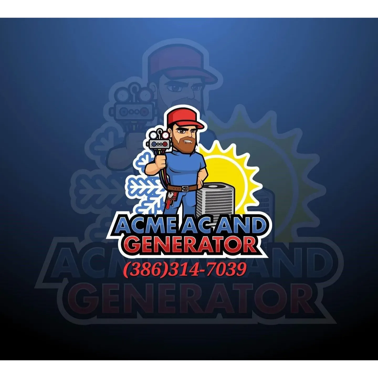 Acme AC &amp; Generator Company Logo