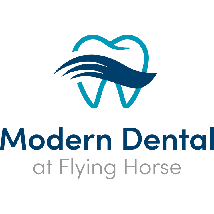 Modern Dental at Flying Horse Logo