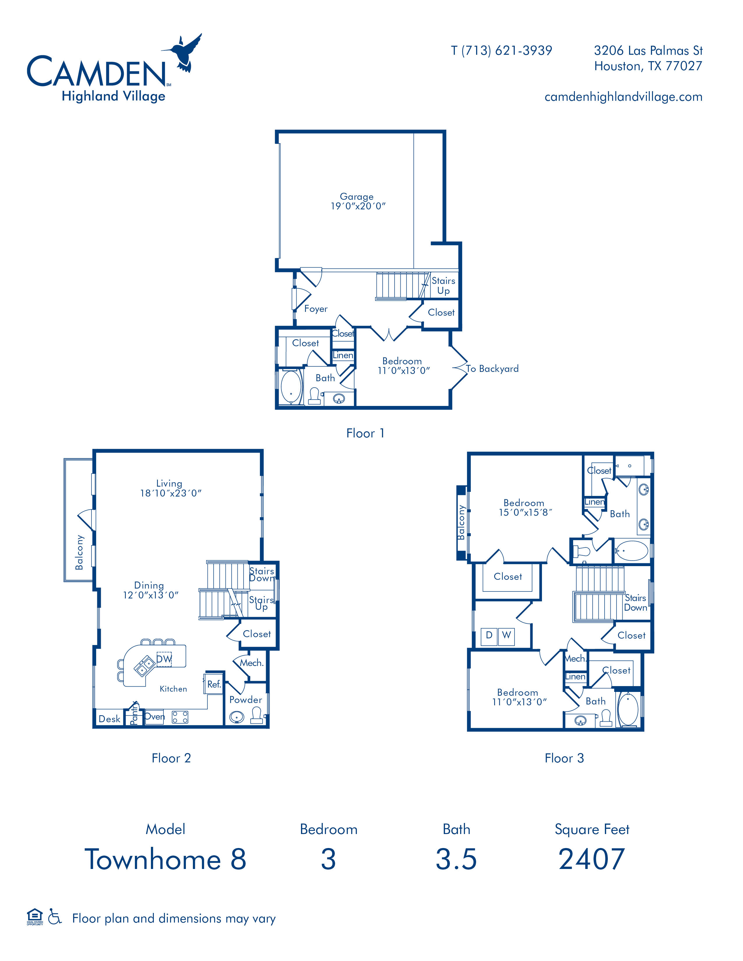 Camden Highland Village Apartments and Townhomes Photo